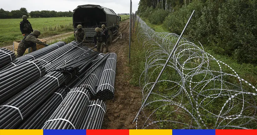 L’armée polonaise érige une clôture en barbelés contre les migrants
