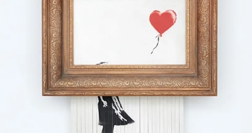 Autodétruite, La Fille au ballon de Banksy s’envole de nouveau aux enchères