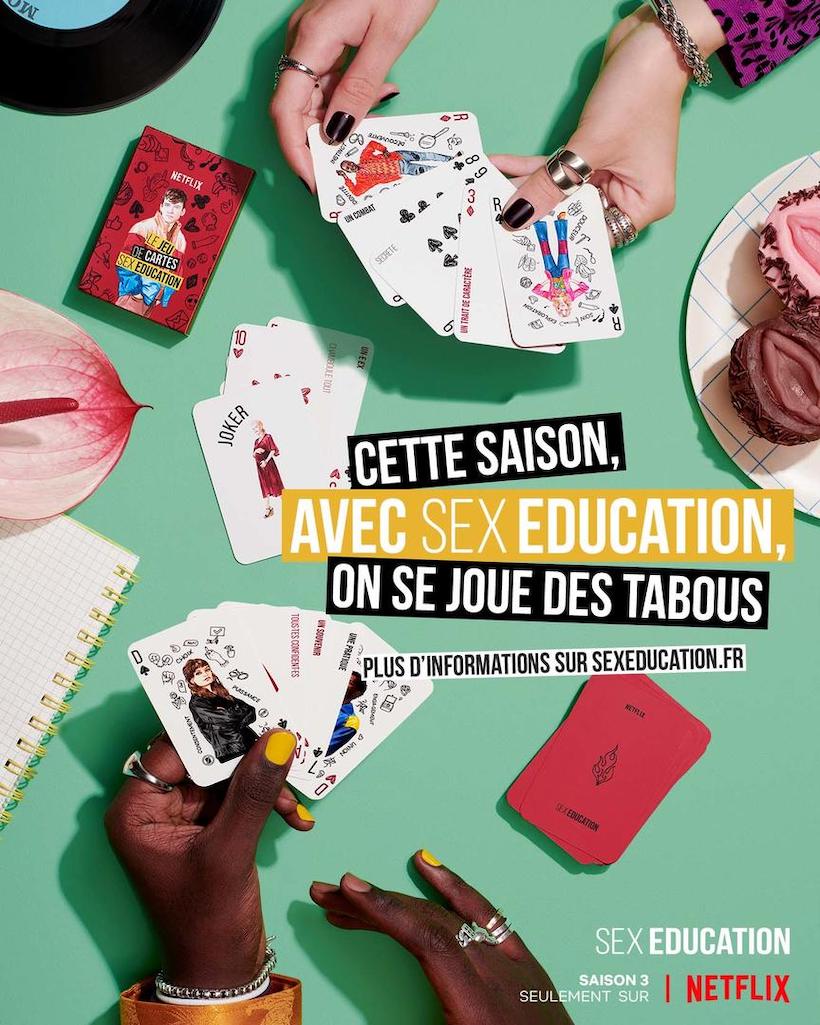 Netflix lance un jeu de cartes pour la saison 3 de Sex Education