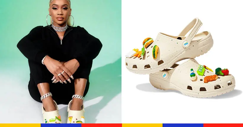 La rappeuse Saweetie est l’égérie d’une collab’ entre Crocs et une marque de mayonnaise