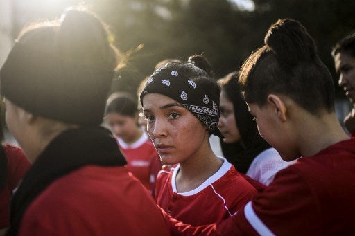 Réfugiées au Portugal, ces footballeuses afghanes ont pu s’entraîner de nouveau