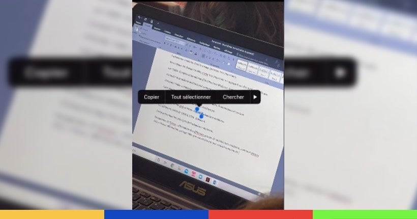 Grâce à iOS 15, un étudiant pompe les notes de cours dans un amphi