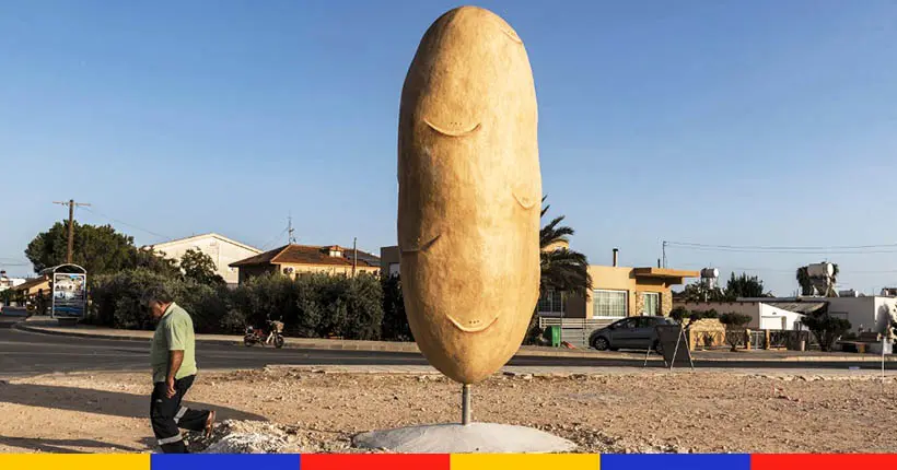 Ce village chypriote inaugure une giga statue de pomme de terre