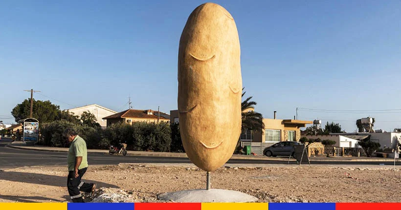 Ce village chypriote inaugure une giga statue de pomme de terre