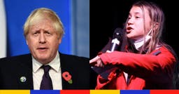 <p>À gauche : Boris Johnson © Daniel Leal / Pool via REUTERS<br />
À droite : Greta Thunberg © REUTERS / Hannah McKay</p>
