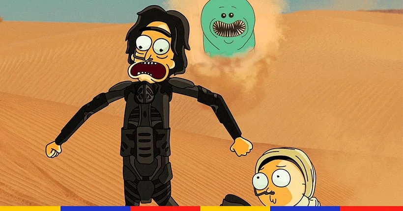 Rick and Morty parodient Dune dans un artwork inédit