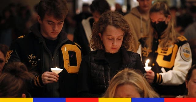 <p>Oxford High School, 30/11/2021 © JEFF KOWALSKY / AFP</p>
