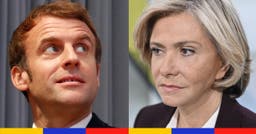 <p>À gauche : E. Macron © REUTERS / Bernadett Szabo<br />
À droite : V. Pécresse © Le Tellec Stephane / ABACA via Reuters Connect</p>
