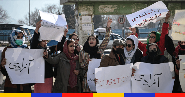 Afghanistan : manifestation de femmes contre la “machine criminelle” talibane
