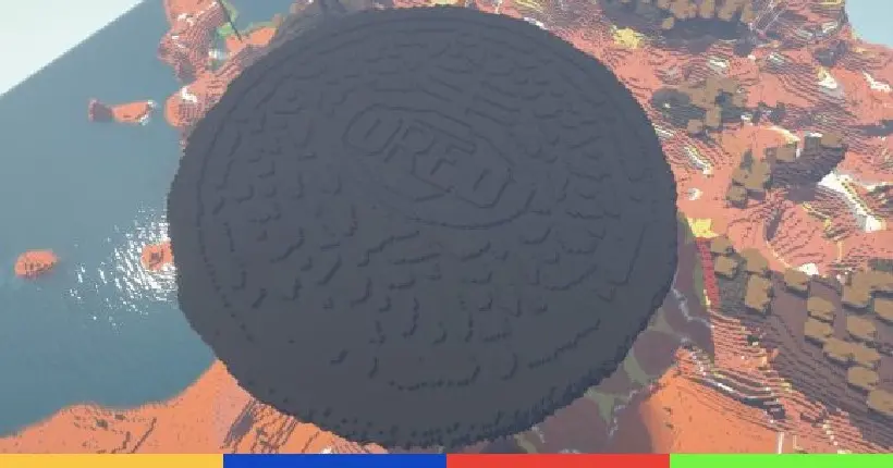 Il passe treize jours à bâtir un Oreo géant sur Minecraft et ça vaut le détour