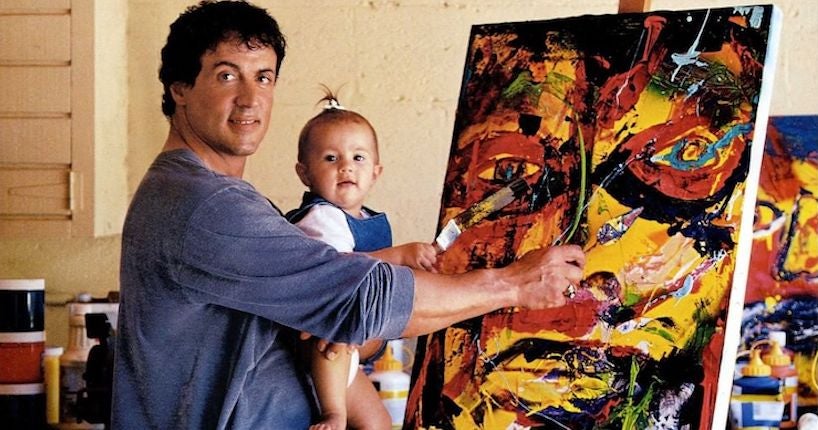 Amoureux de peinture, Sylvester Stallone expose 60 années de toiles