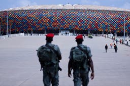 <p>Le stade Olembe, où s&#8217;est déroulée la bousculade (Photo by KENZO TRIBOUILLARD / AFP)</p>
