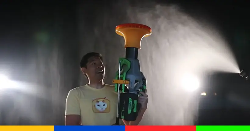 Un youtubeur crée un parapluie à air pour réparer une grande injustice