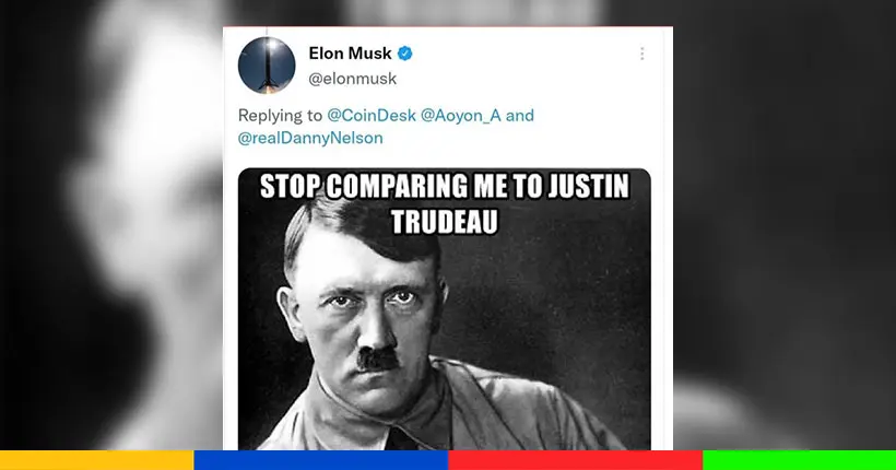 Sur Twitter, Elon Musk compare le Premier ministre canadien à Hitler