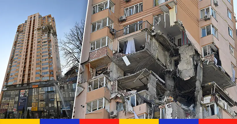 Guerre Russie-Ukraine : un immeuble résidentiel touché par un missile à Kiev