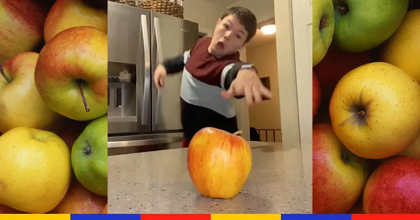 Pendant ce temps sur TikTok : vouloir manger une pomme, glisser et se retrouver malencontreusement avec un cookie dans la bouche