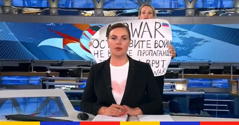 La journaliste Marina Ovsyannikova interrompt le principal JT russe pour protester contre la guerre en Ukraine