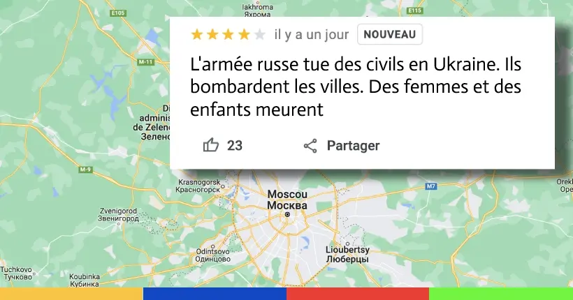 Guerre en Ukraine : les avis Google laissés sur les restaurants russes ont été supprimés