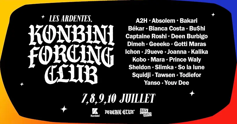 De Deen Burbigo à Joanna : le gros line-up de la scène Konbini Forcing Club aux Ardentes