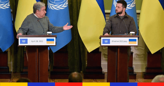 Guerre en Ukraine : bombardements à Kyiv pendant la visite de l’ONU