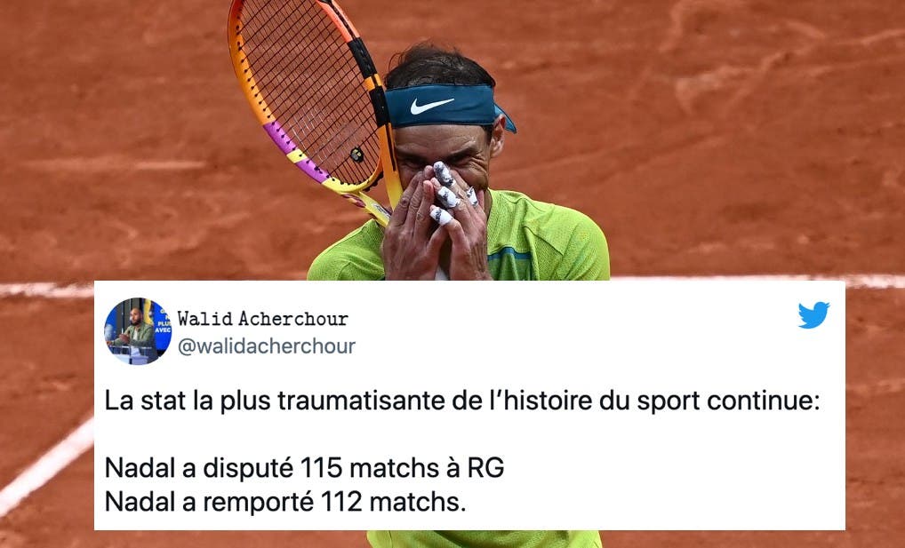 <p>Spain&#8217;s Rafael Nadal celebrates after winning against Norway&#8217;s Casper Ruud at the end of their men&#8217;s singles final match on day fifteen of the Roland-Garros Open tennis tournament at the Court Philippe-Chatrier in Paris on June 5, 2022. (Photo by Anne-Christine POUJOULAT / AFP)</p>
