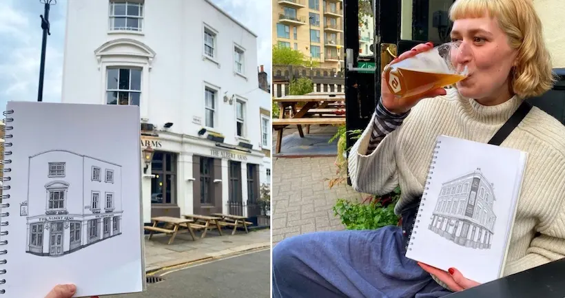 Une artiste s’est lancé le défi de dessiner tous les bars londoniens