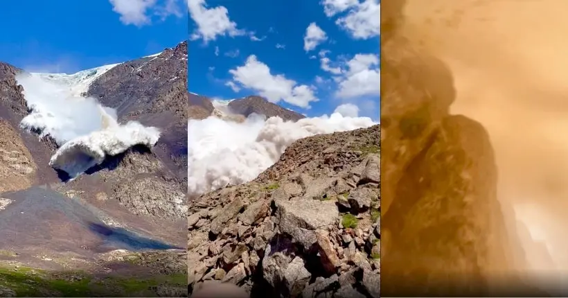 Les images impressionnantes du glacier qui s’est détaché au Kirghizistan