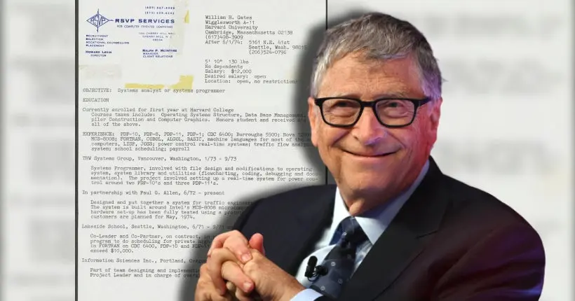 Votre CV est éclaté ? Bill Gates va vous faire relativiser