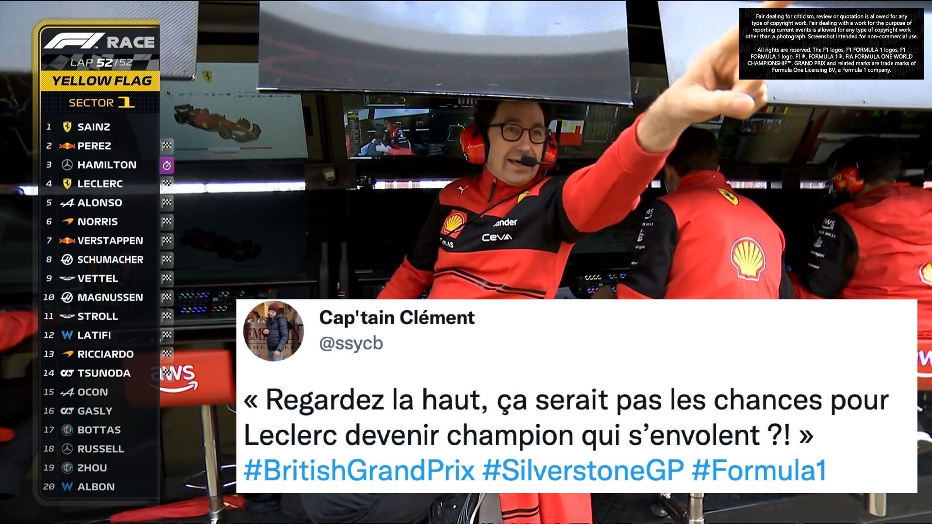 De la frayeur Zhou à la première victoire de Sainz au GP de Silverstone : le grand n’importe quoi des réseaux sociaux