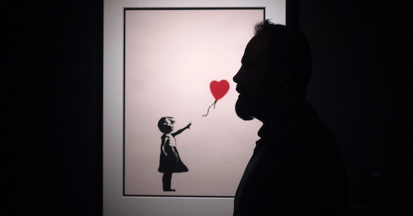 Les voleurs de La Fille au ballon de Banksy, exposée à Londres, ont été retrouvés