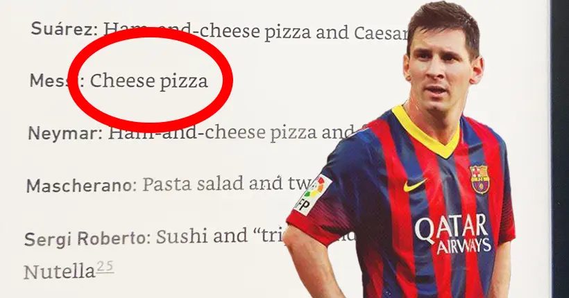 Les drôles (et étranges) demandes de repas d’après-match des joueurs du Barça en 2014