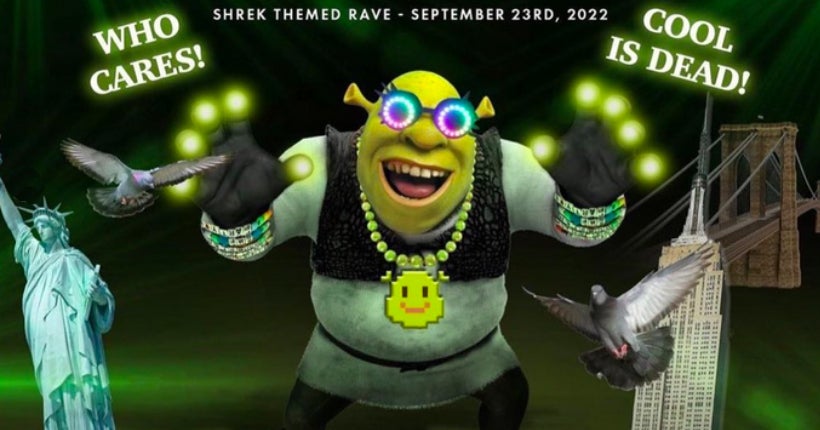 Il existe une rave spéciale Shrek, et ça a l’air absolument dingo