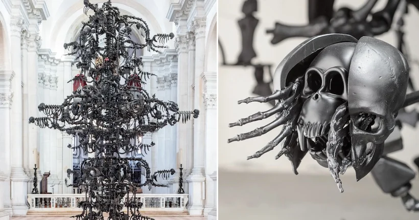 2 000 crânes, squelettes et caméras composent la dernière sculpture d’Ai Weiwei