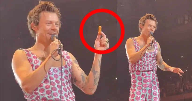 Harry Styles a dû arrêter un concert… parce qu’on lui lançait des nuggets