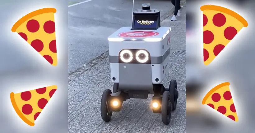 Ce petit robot livre désormais des pizzas (et il est beaucoup trop mimi)