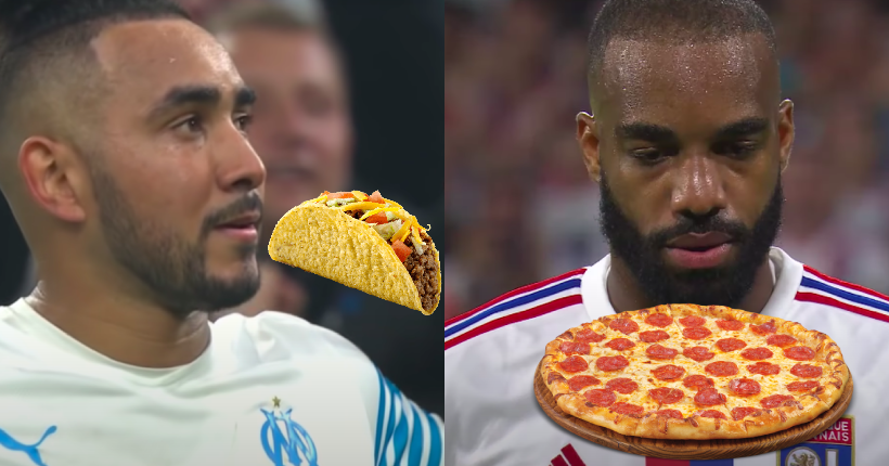 Des tacos pour les Marseillais et des pizzas pour les Lyonnais, voici ce que commandent les supporters de Ligue 1