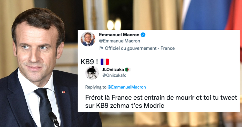Macron félicite Benzema sur Twitter, la France entière le trolle