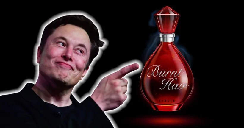 Elon Musk déraille et vend son propre parfum à base de… cheveux cramés