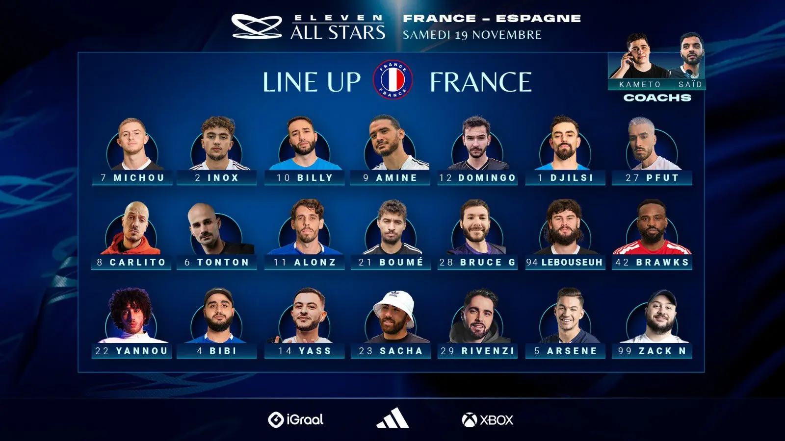 Le streamer Amine révèle l’équipe (de rêve) qu’il alignera pour son match de foot contre l’Espagne