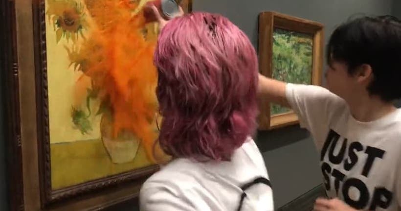 Terreur au musée : des activistes ont jeté de la soupe sur un tableau de Van Gogh