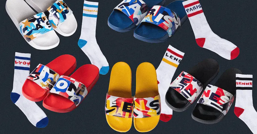 Prime Video lance sa collection de… claquettes-chaussettes spécial Ligue 1