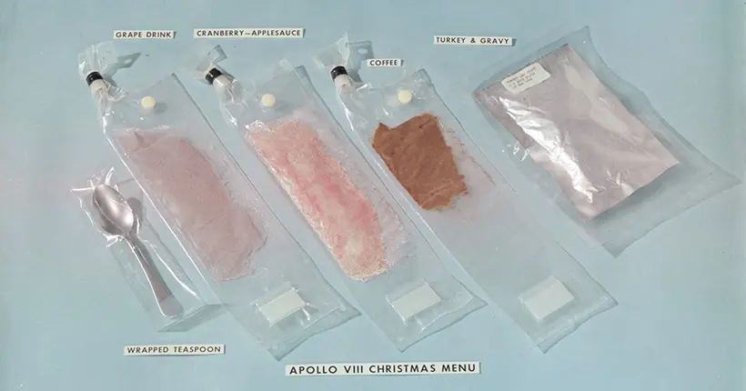 Miam l’espace : le drôle de repas servi pour Noël à bord d’Apollo 8 en 1968