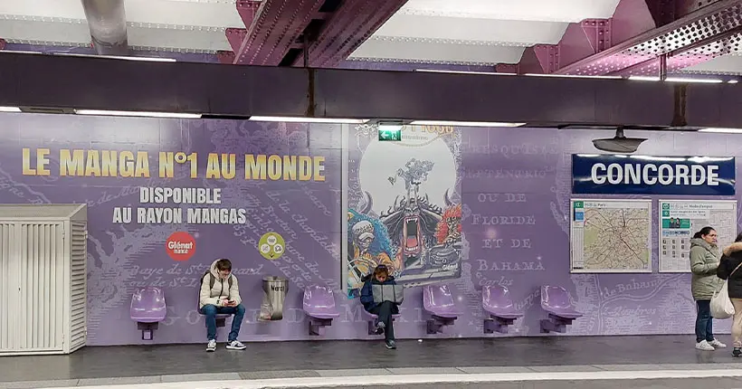 Attention, les pirates, la RATP spoile One Piece sur la ligne 8 station Concorde