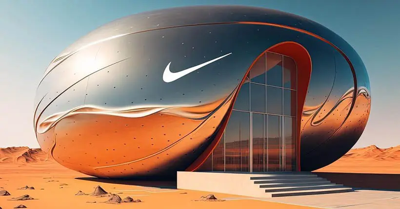 Des magasins Nike du turfu dans des endroits impossibles imaginés avec une IA, ça donne ça