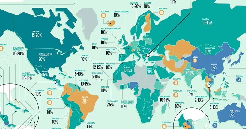 Cette carte vous explique comment ne pas passer pour des radins au restaurant