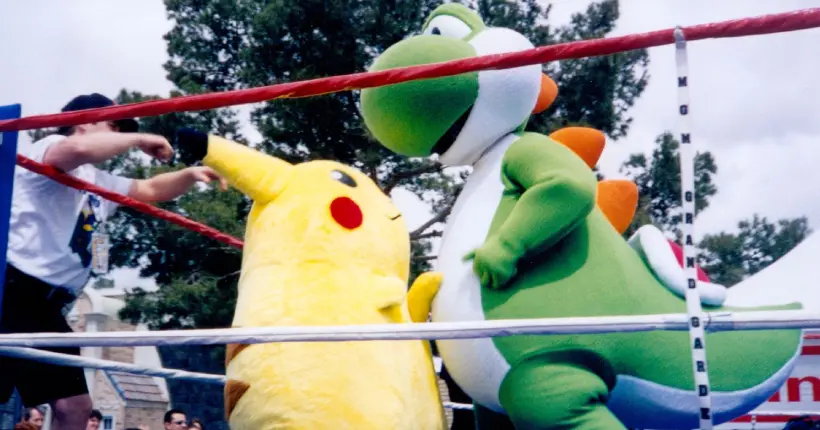 Ce combat de catch épique entre Mario, Pikachu et Yoshi a vraiment existé