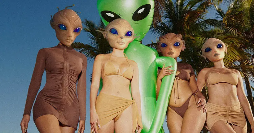 Kim Kardashian, Harmony Korine et surtout des aliens, c’est l’incroyable nouvelle campagne Skims