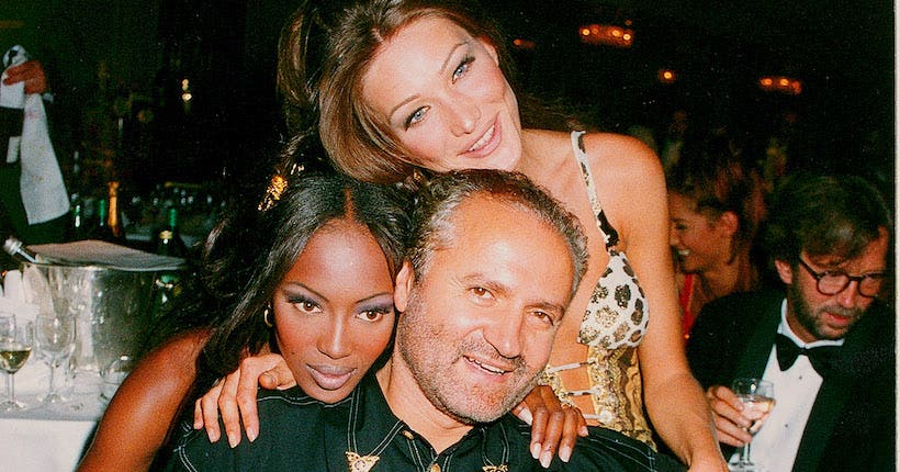 <p>Naomi Campbell ; Giani Versace ; Carla Bruni © Getty Images</p>
