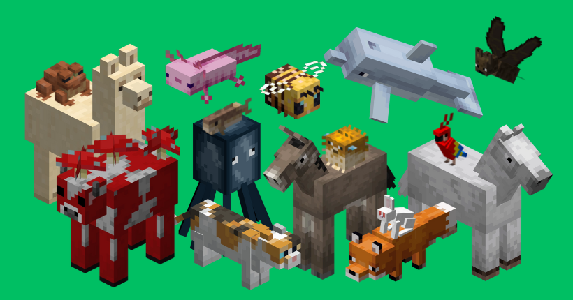 On a classé (objectivement) tous les animaux de Minecraft
