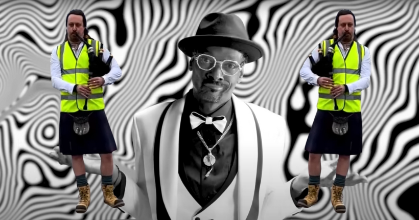 Pendant ce temps-là, Snoop Dogg danse en Écosse sur un remix de Still D.R.E à la cornemuse